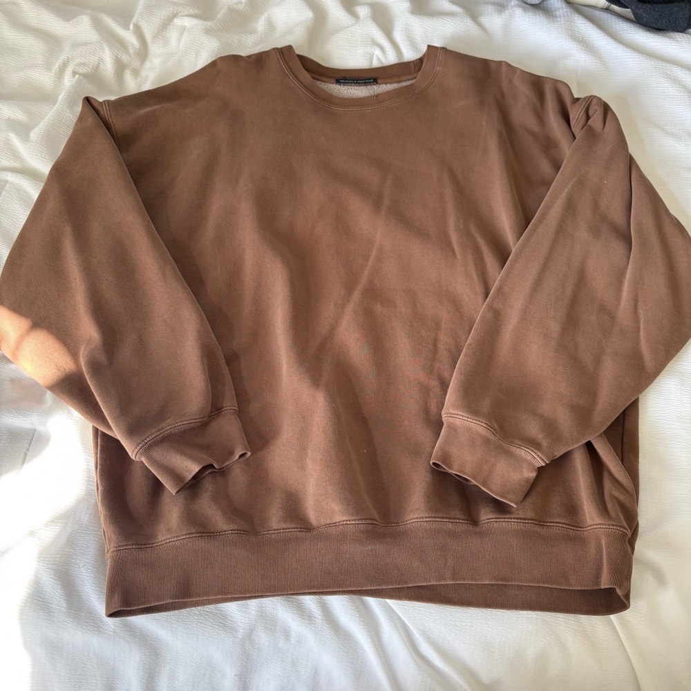 Brandy Melville Chocolate Brown Crewneck Sweater